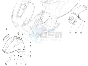 VXL 125 4T 3V drawing Wheel housing - Mudguard