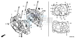 TRX500FPMC drawing CRANKCASE