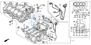 CBR600F4 drawing CRANKCASE