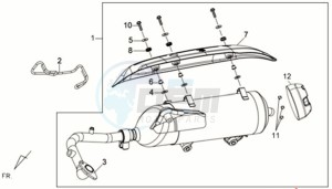 JOYRIDE 125 drawing EXHAUST