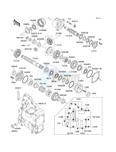 KLF 300 C [BAYOU 300 4X4] (C5-C9) [BAYOU 300 4X4] drawing FRONT BEVEL GEAR