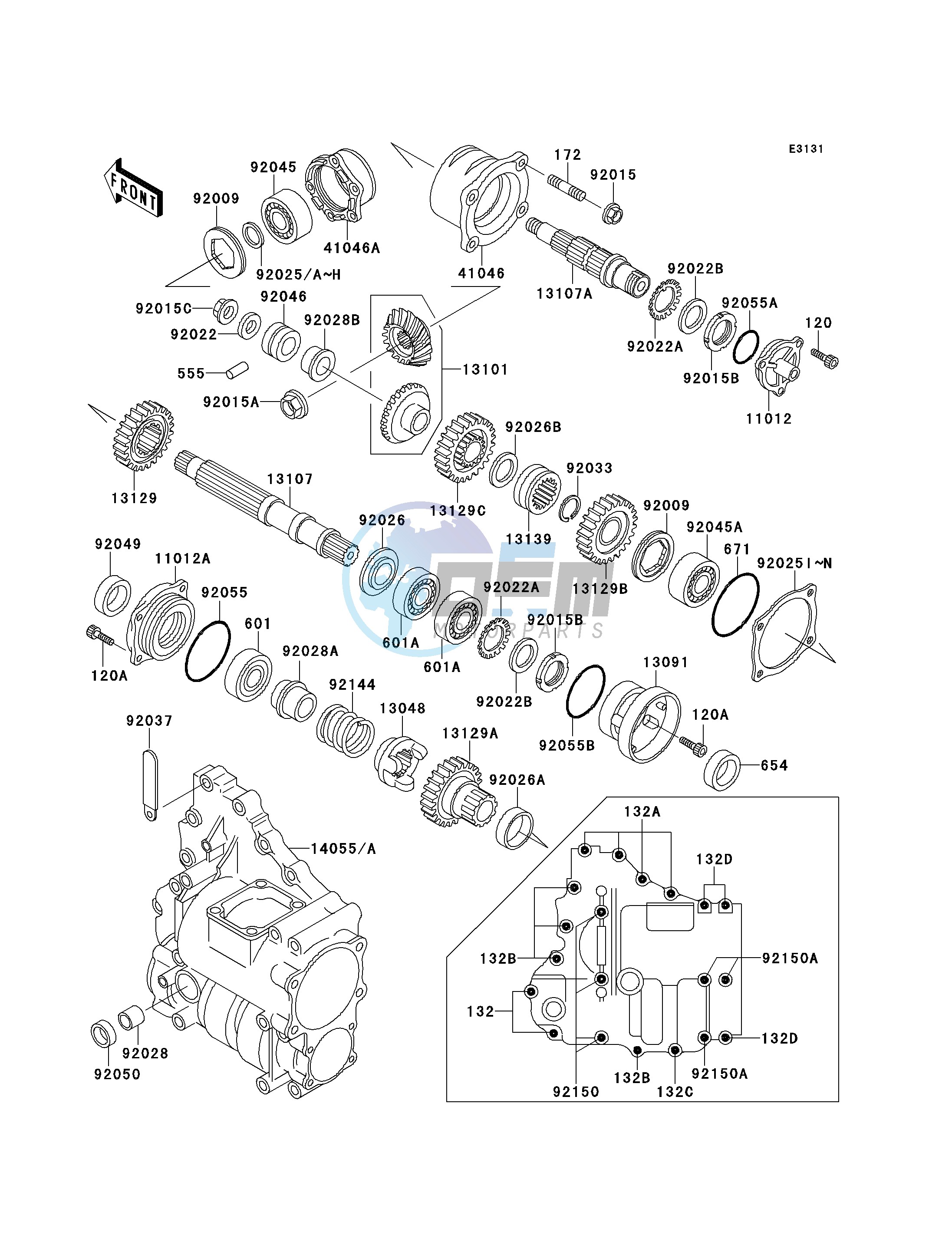 FRONT BEVEL GEAR