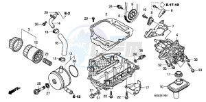 VFR1200FDB drawing OIL PUMP (VFR1200FD)