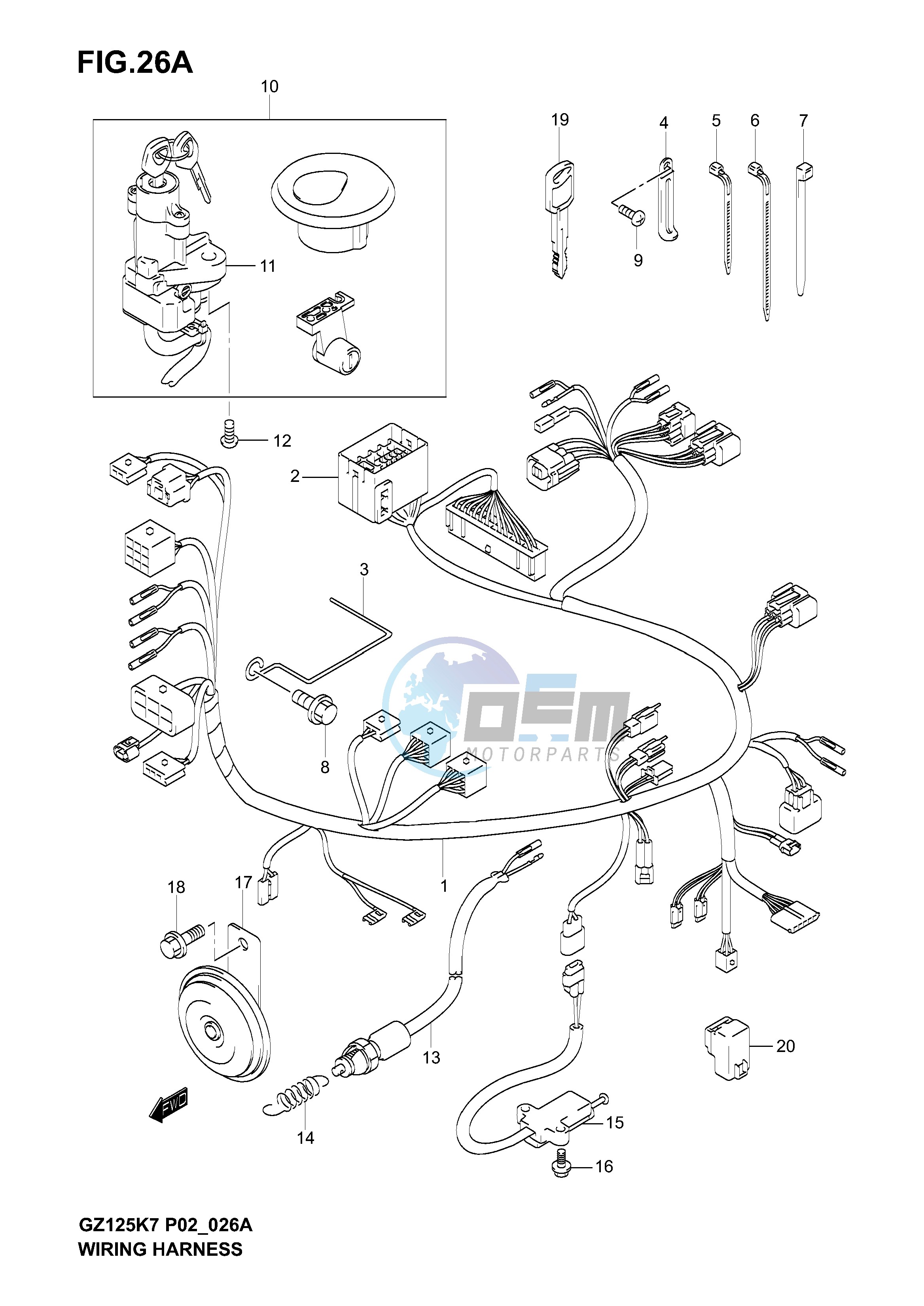 WIRING HARNESS (MODEL K7)