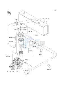 KAF 950 A [MULE 2510 DIESEL] (A1-A3) [MULE 2510 DIESEL] drawing FUEL PUMP