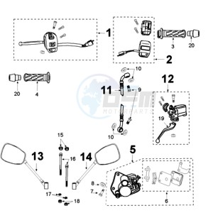 VIVA 3 L 50 4T SIXTIES drawing BRAKE SYSTEM