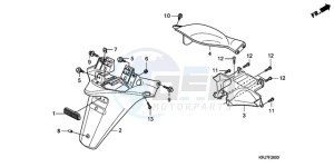 FES1259 France - (F / CMF) drawing REAR FENDER