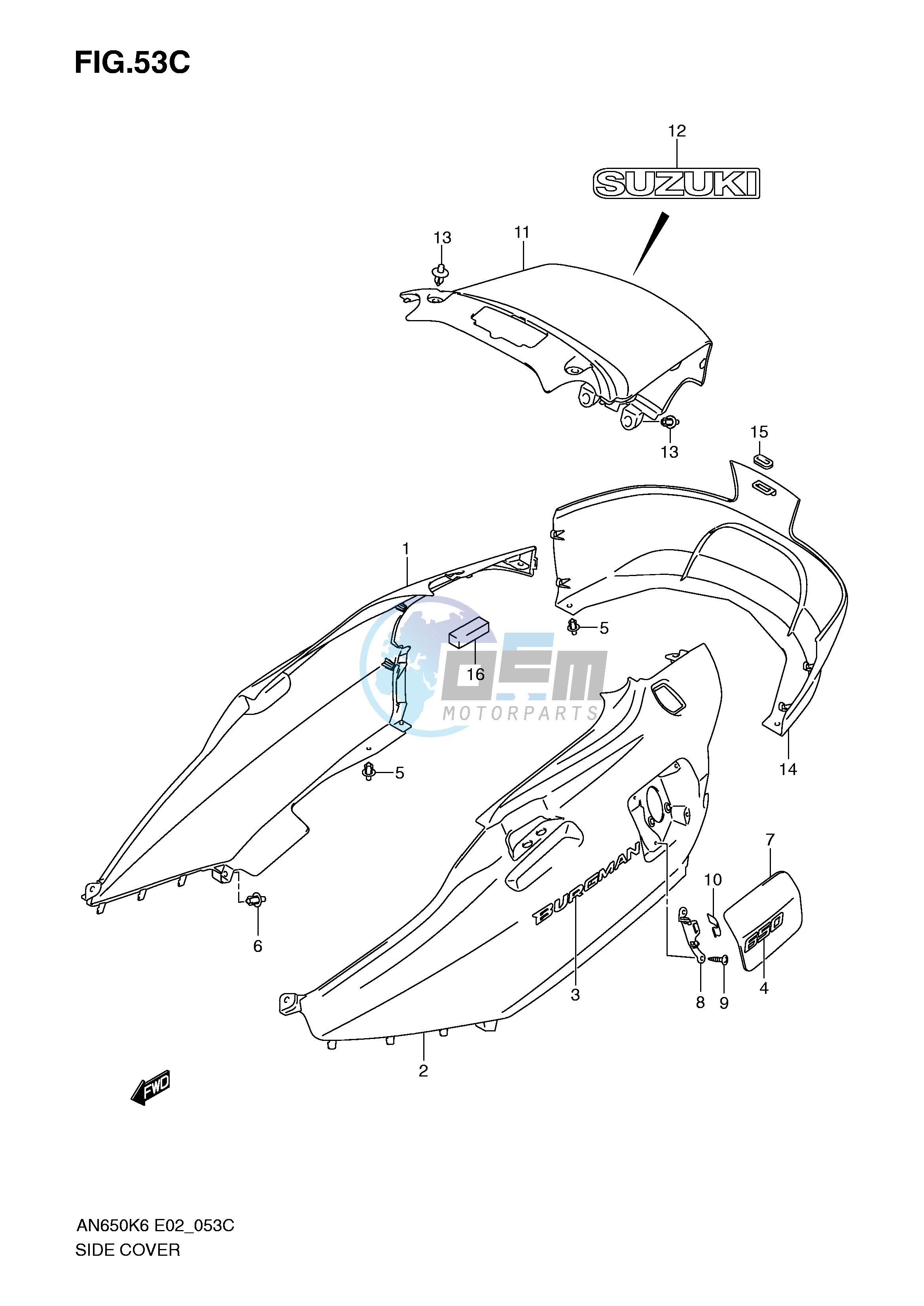 SIDE COVER (AN650K9)