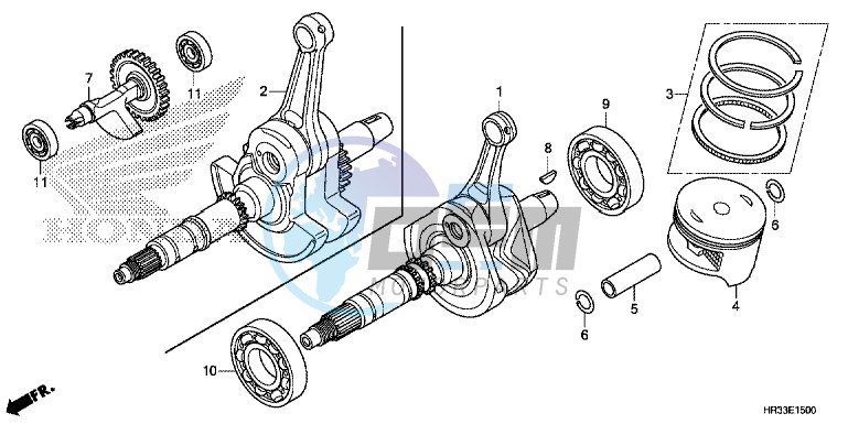 CRANK SHAFT/PISTON