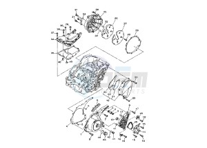 TDM 900 drawing CRANKCASE COVER