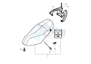 Fly 125 drawing Saddle