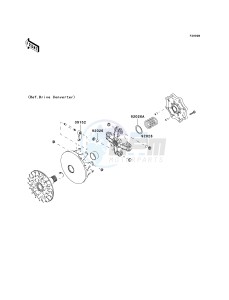 KVF 650 A [PRAIRIE 650 4X4] (A2) [PRAIRIE 650 4X4] drawing OPTIONAL PARTS-- DRIVE CONVERTER- -