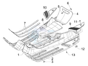 S 150 4T Vietnam drawing Central cover - Footrests