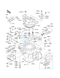 KDX200 H (H6F) 80 H6F drawing CYLINDER HEAD_CYLINDER