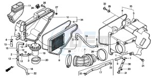 FX650 drawing AIR CLEANER