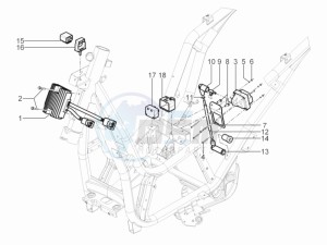 Beverly 300 RST 4T 4V ie E3 drawing Voltage Regulators - Electronic Control Units (ecu) - H.T. Coil