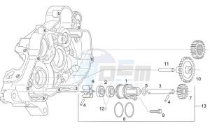 RS 125 (eng. 122cc) drawing Water pump assy