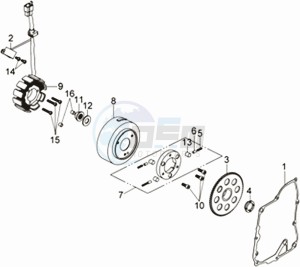 CITYCOM 125 drawing MAGNETO / FLYWHEEL