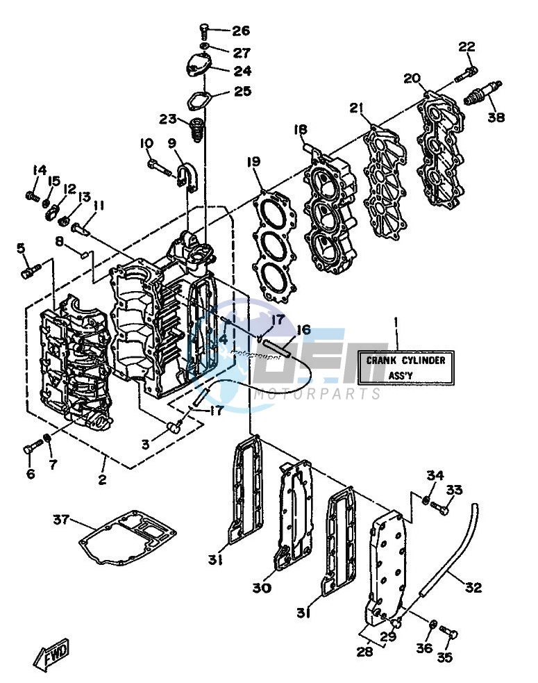 CYLINDER--CRANKCASE