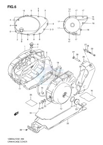 VZ800 drawing CRANKCASE COVER