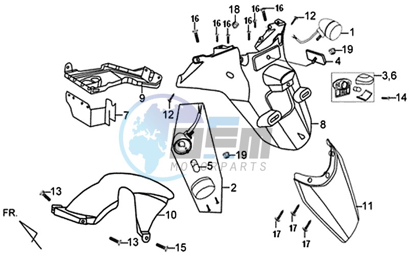 TAIL FENDER - FENDER MUDFLAP