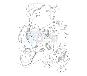 FZ8-NA 800 drawing HEADLIGHT