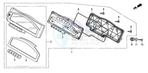 VTR1000SP RC51 drawing METER (VTR1000SP4/5/6)