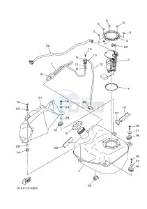 YFM700FWAD YFM70GPSH GRIZZLY 700 EPS SPECIAL EDITION (2UDM) drawing FUEL TANK