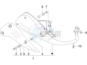 Liberty 50 4T PTT 2007-2012 (D) is drawing Silencer