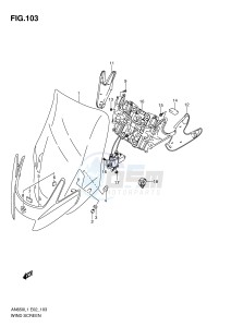 AN650 (E2) Burgman drawing WIND SCREEN (AN650AL1 E2)