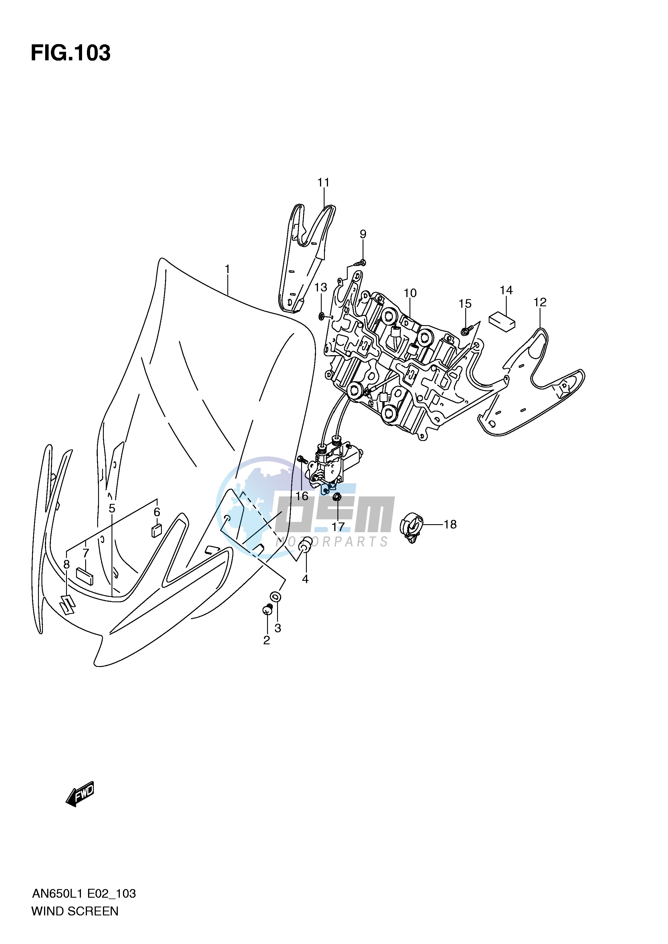 WIND SCREEN (AN650AL1 E2)