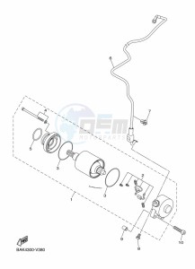 WR250F (BAK9) drawing STARTING MOTOR