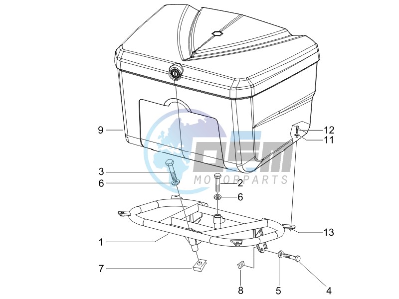 Rear luggage rack