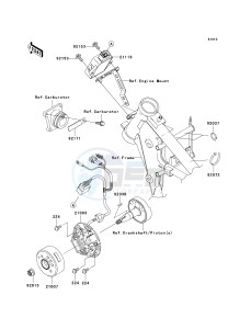 KX 65 A [KX65 MONSTER ENERGY] (A6F - A9FA) A9F drawing GENERATOR