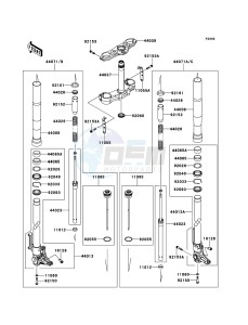 Z1000 ZR1000DCFA FR GB XX (EU ME A(FRICA) drawing Front Fork