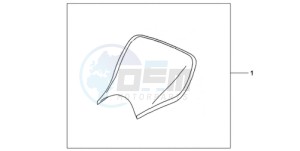 CBR1000RAA UK - (E / ABS HRC MKH) drawing E-SEAT