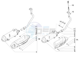 MEDLEY 150 4T IE ABS E4-2016-2018 (EMEA) drawing Silencer