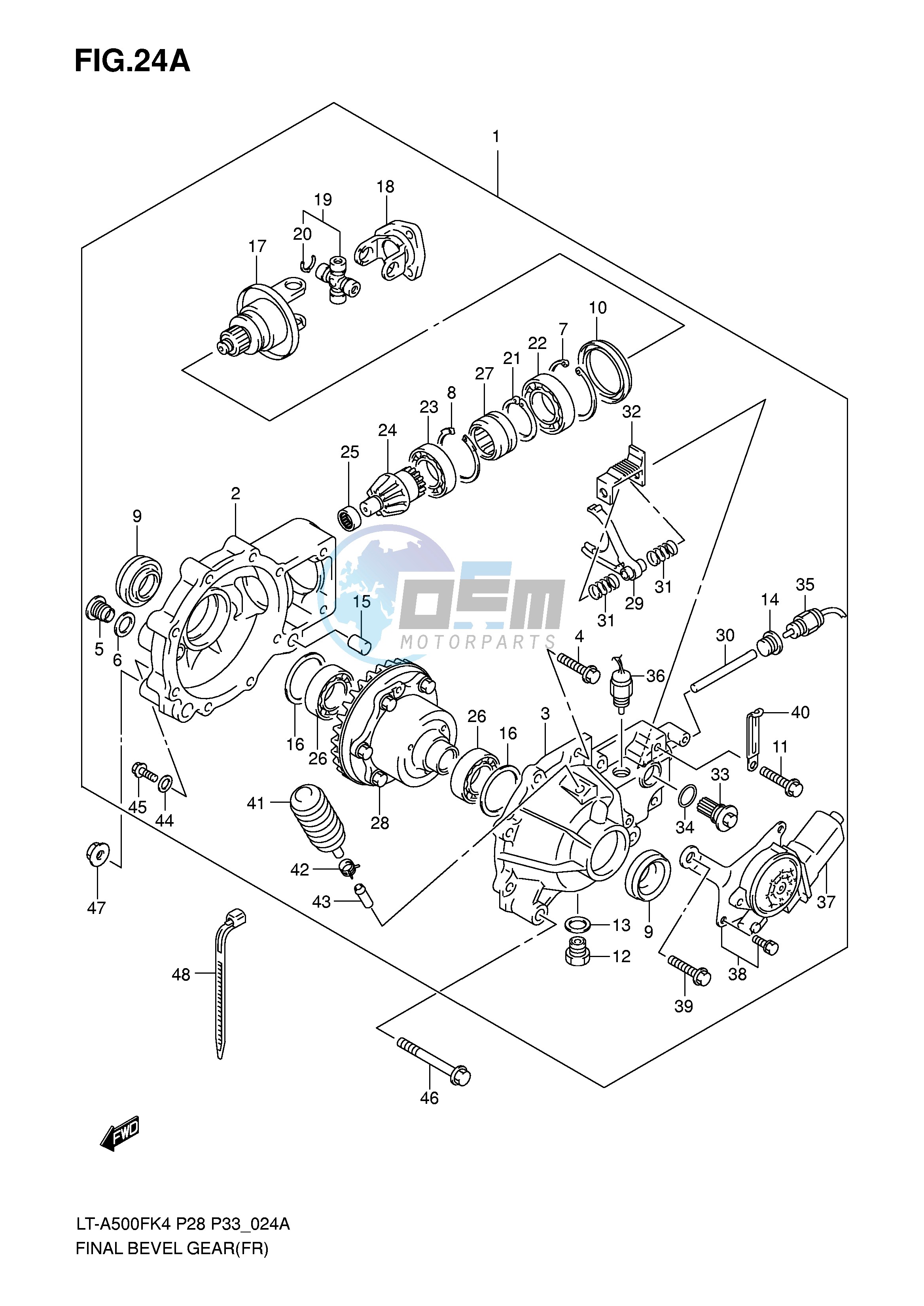 FINAL BEVEL GEAR (FRONT)('05 11~)