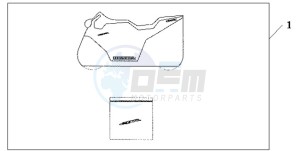 CBR600RA9 France - (F / ABS CMF MME) drawing INDOOR CYCLE COVER