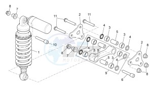 TUONO 1100 V4 RR E4 ABS (NAFTA) drawing Rear shock absorber