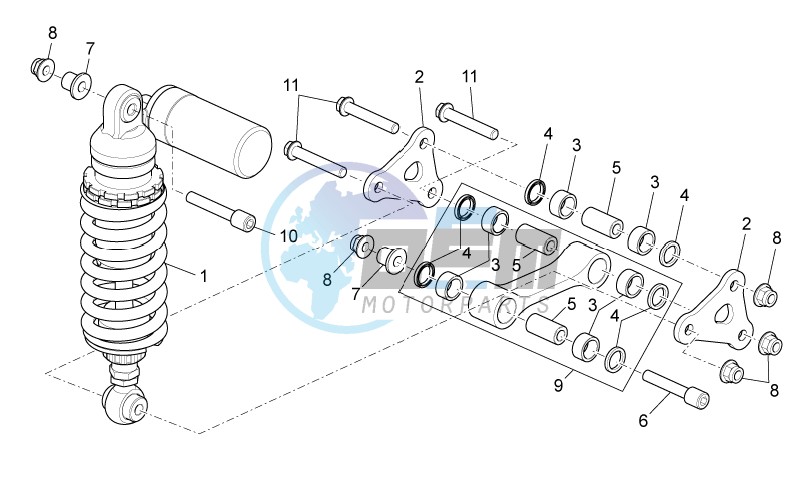 Rear shock absorber