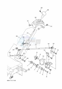 YFM450FWBD KODIAK 450 EPS (BHT5) drawing SHIFT SHAFT