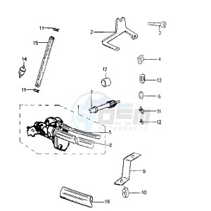 SPEEDFIGHT AQUA - 50 cc drawing OIL PUMP