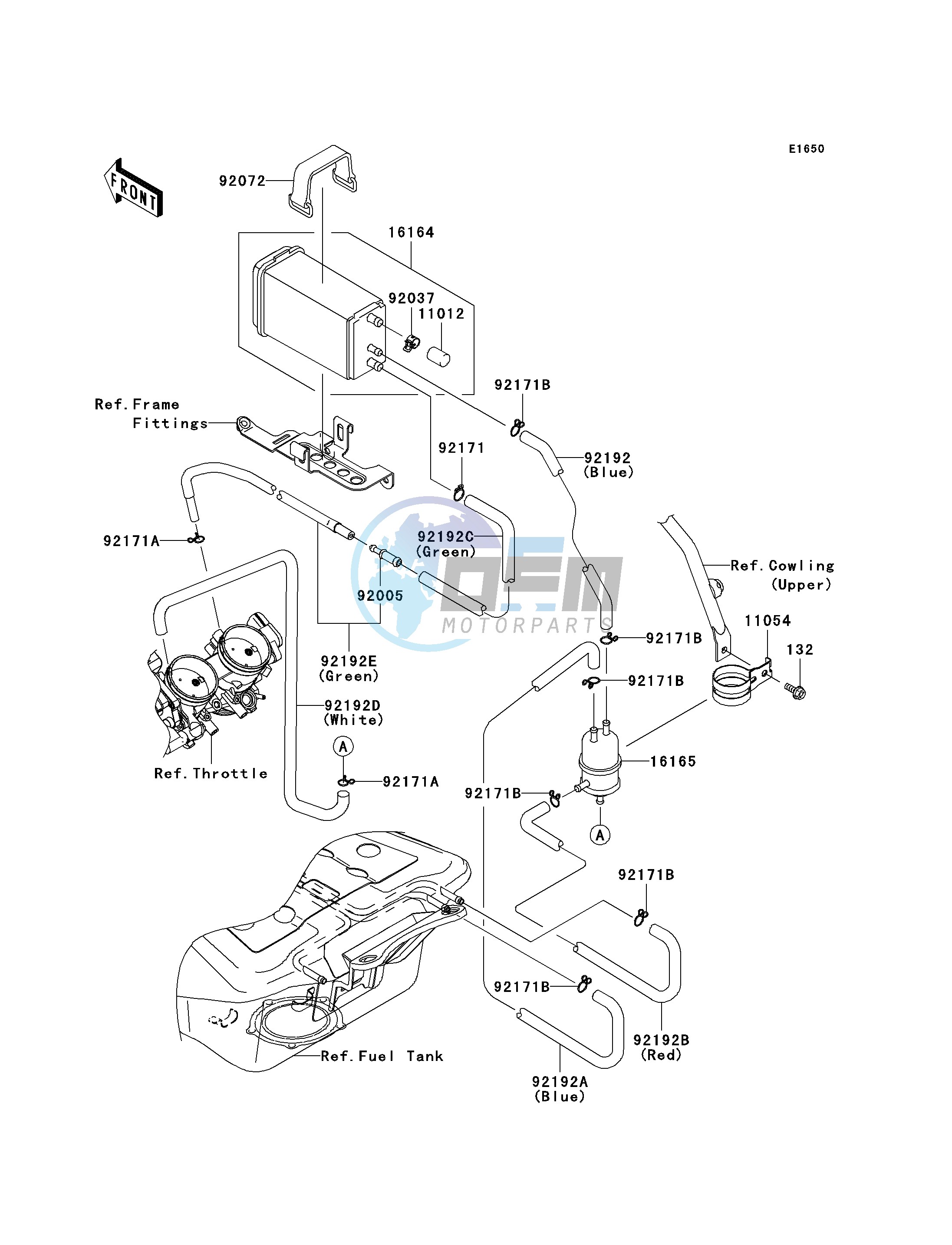 FUEL EVAPORATIVE SYSTEM-- CA- -