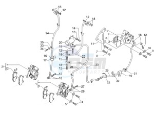 Nexus 500 SP e3 drawing Brakes hose  - Calipers