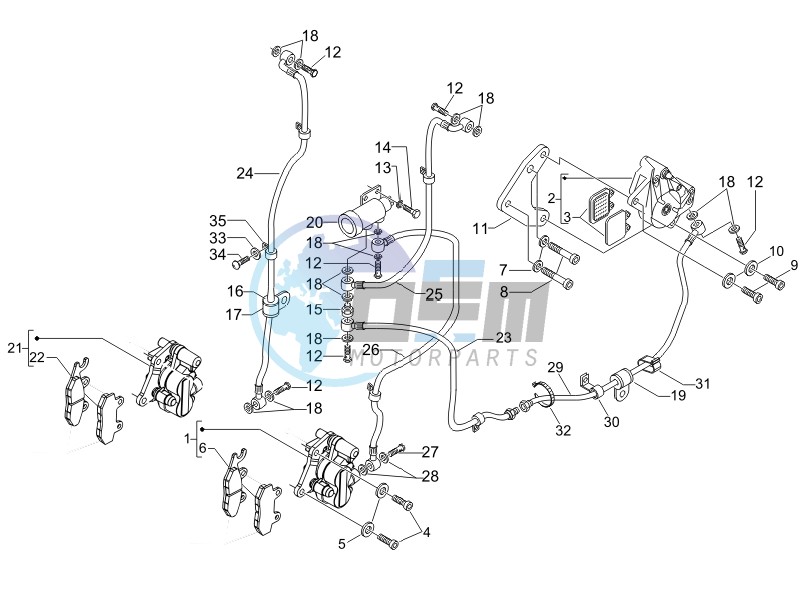 Brakes hose  - Calipers