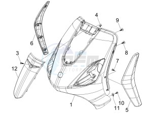 Fly 150 4t (USA) USA drawing Front shield