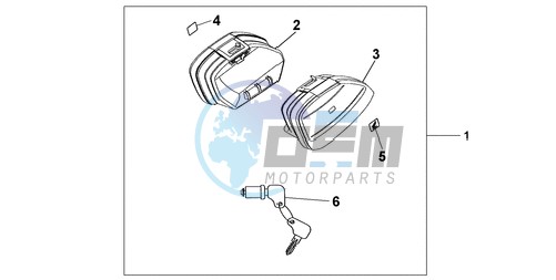 NARROW PANNIER SET