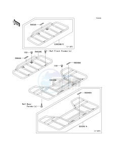 KLF 250 A [BAYOU 250] (A6F-A9F) A9F drawing CARRIER-- S- -