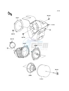 KX65 KX65A6F EU drawing Air Cleaner